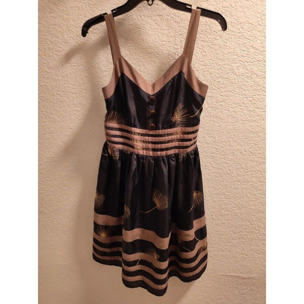 Anthropologie Burlapp Silk Dandelion Wish Dress Size 4